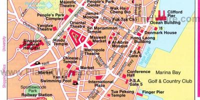 Singapūras Chinatown karte