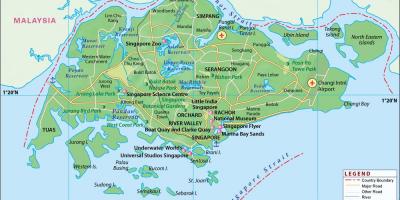 Kartes Singapūras pilsētas