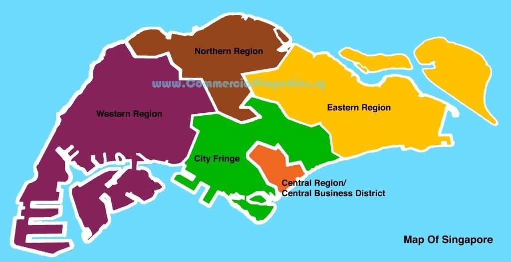 karte Singapūra apkārtnē