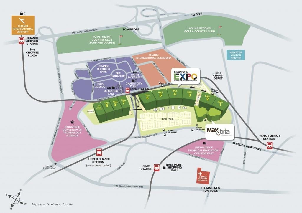 kartes Singapūras expo
