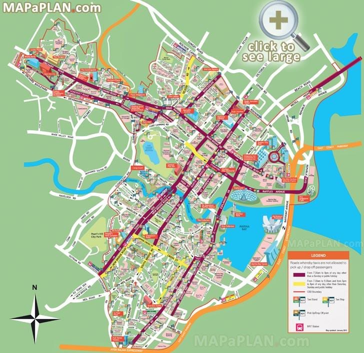 ielu karte Singapūra