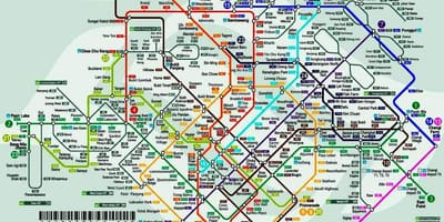 Mrt maršruta karte Singapūra