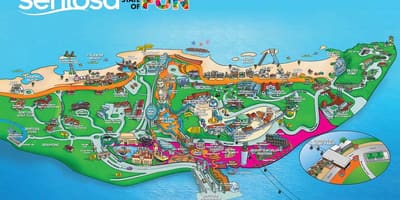 Karte sentosa island