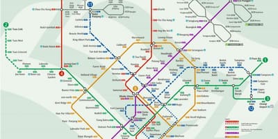 Metro karte Singapūra
