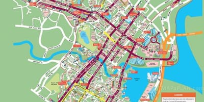 Singapūras tūrisma vietas karti